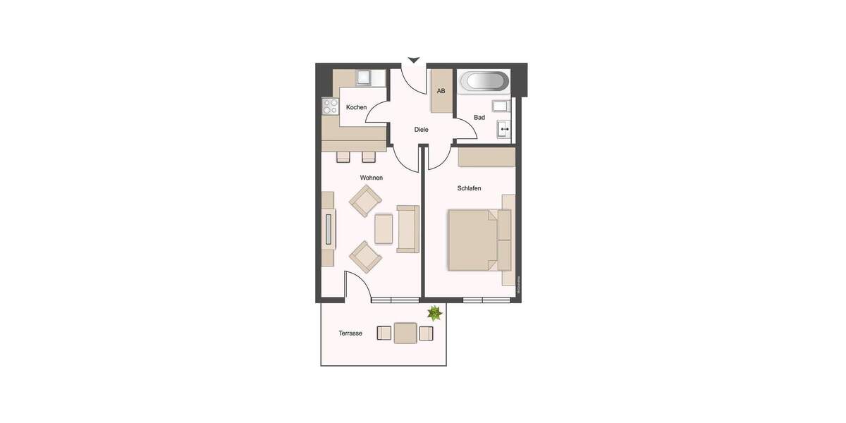 Etagenwohnung Dresden Coschütz/Gittersee - 2 Zimmer, 49 m&sup2;, 120.000&euro; | Angebot:25734803