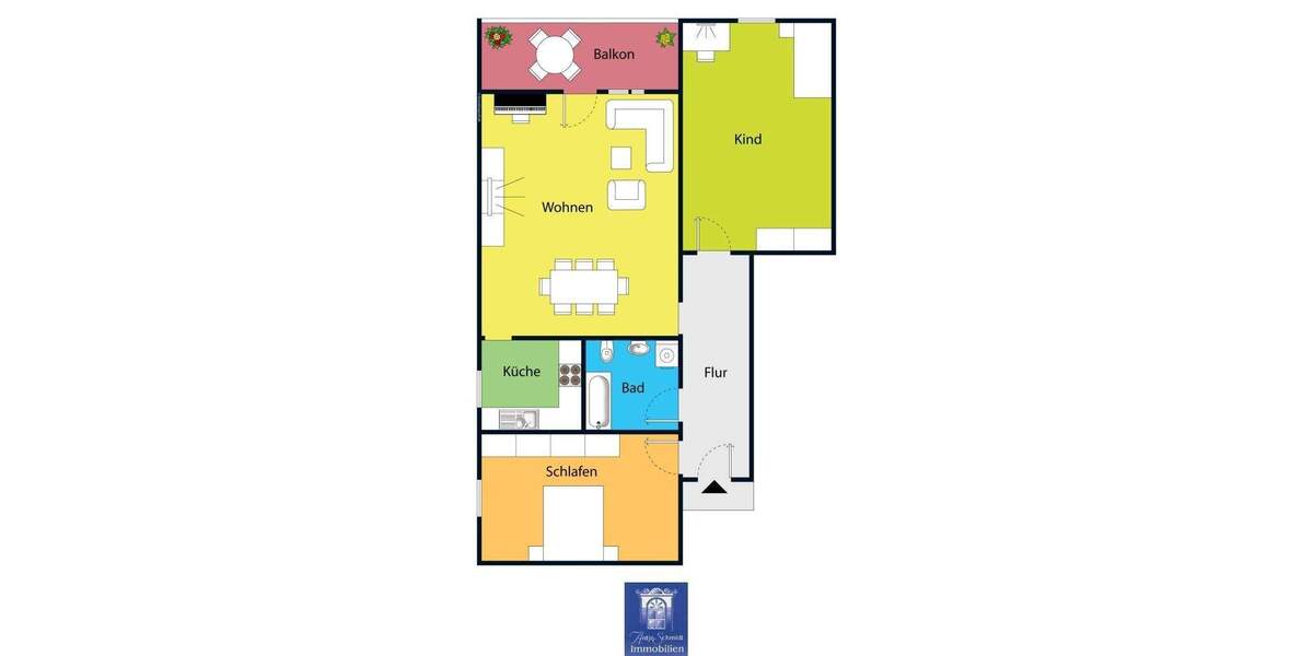 Etagenwohnung Coswig - 3 Zimmer, 78 m&sup2;, 665&euro; | Angebot:25537926