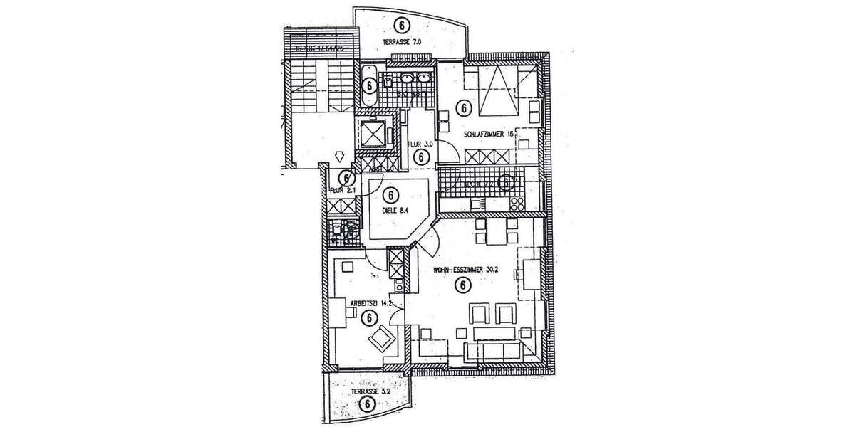 Etagenwohnung Dresden Radeberger Vorstadt - 3 Zimmer, 92 m&sup2;, 390.000&euro; | Angebot:24041013