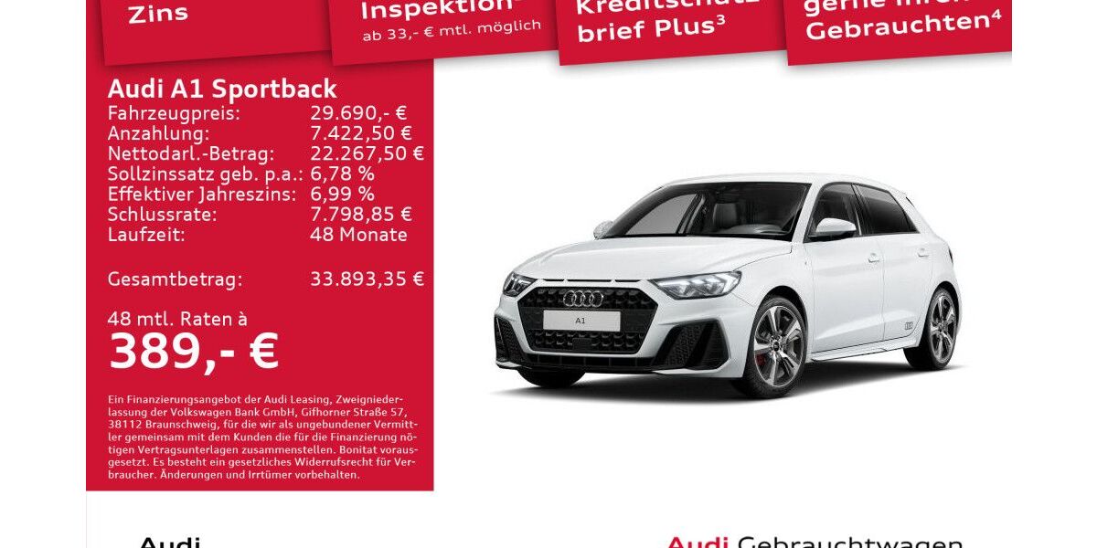 Audi A1 31.765 km 29.690 &euro; Dresden 01067