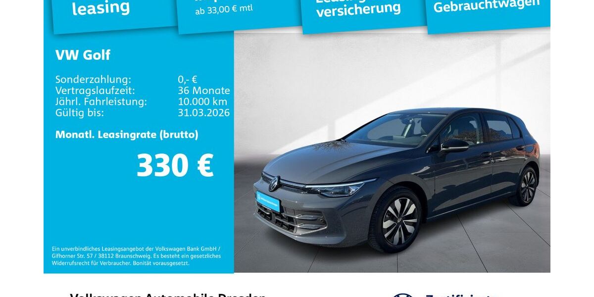 VW Golf 13.486 km 28.490 &euro; Dresden 01067