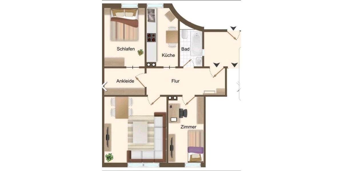 Etagenwohnung Freital - 3 Zimmer, 77 m&sup2;, 174.000&euro; | Angebot:26515872