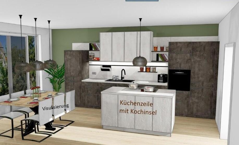 Neubau Erstbezug - Elegante 3-Zimmer-Wohnung mit EBK und Kochinsel in TOP-Lage, provisionsfrei zimmer