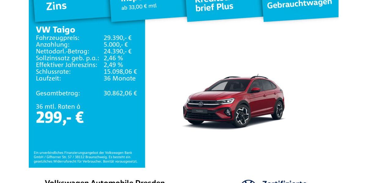 VW Taigo 22.644 km 29.390 &euro; Dresden 01169