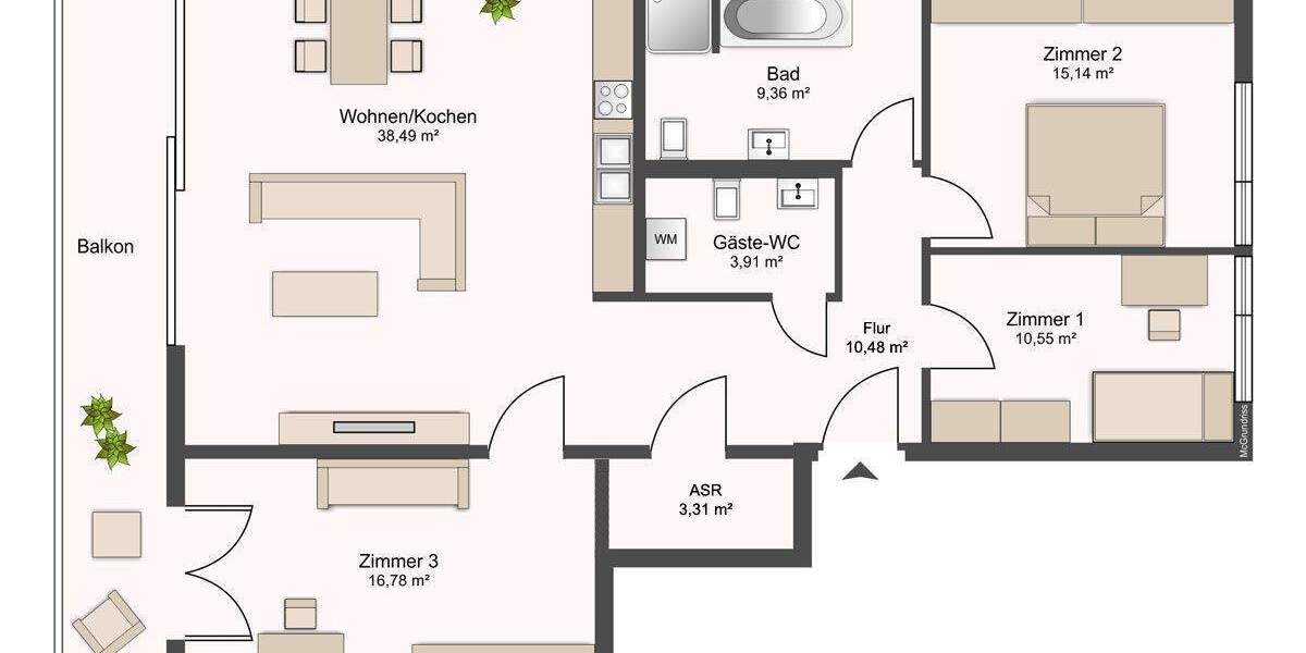 Etagenwohnung Dresden Pirnaische Vorstadt - 4 Zimmer, 115 m&sup2;, 1.750&euro; | Angebot:25154034