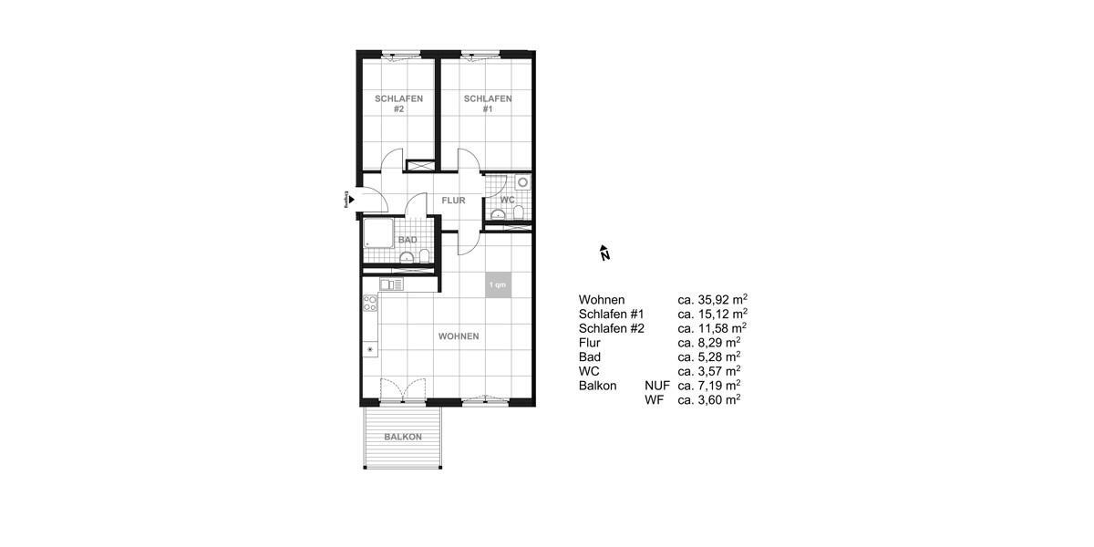 Etagenwohnung Dresden Blasewitz - 3 Zimmer, 83 m&sup2;, 901&euro; | Angebot:25478298