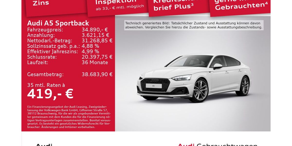 Audi A5 42.429 km 34.490 &euro; Dresden 01067