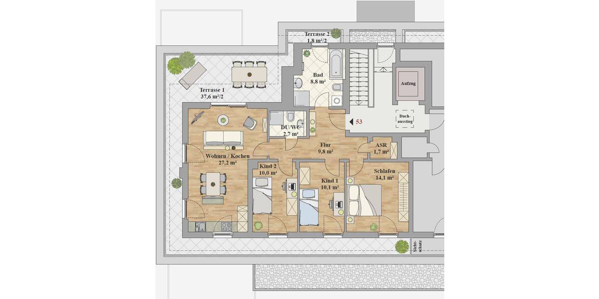 Etagenwohnung Dresden Leubnitz-Neuostra - 4 Zimmer, 104 m&sup2;, 1.820&euro; | Angebot:26501129