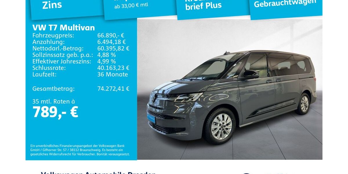 VW T7 Multivan 6.870 km 66.890 &euro; Dresden 01169