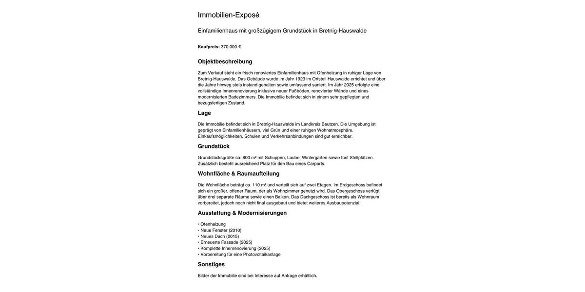 Doppelhaushälfte Radebeul - 5 Zimmer, 110 m&sup2;, 370.000&euro; | Angebot:25164915