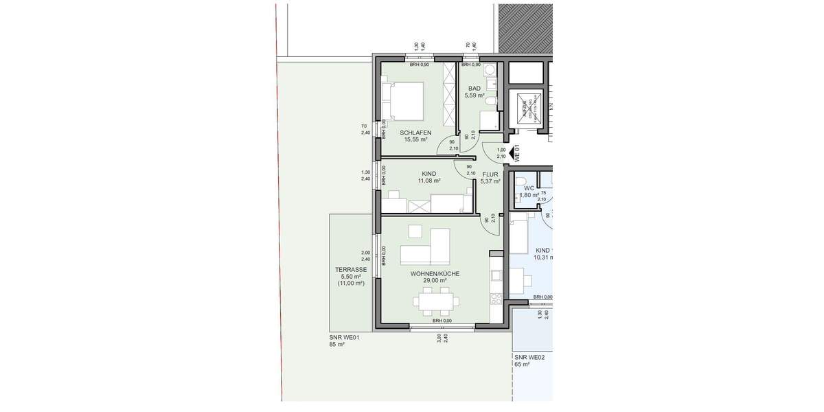 Wohnen mit Weitblick- 3 Zimmer Wohnung EG 3 zimmer