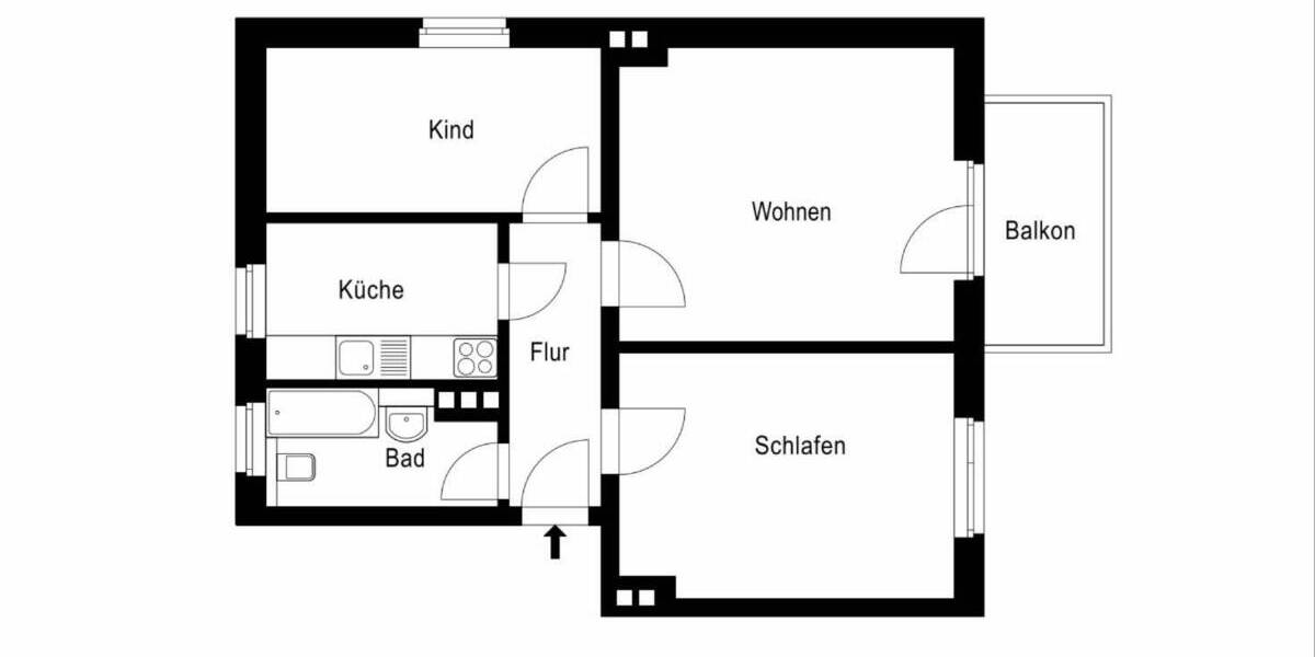 Etagenwohnung Dresden Strehlen - 3 Zimmer, 61 m&sup2;, 149.900&euro; | Angebot:19312603