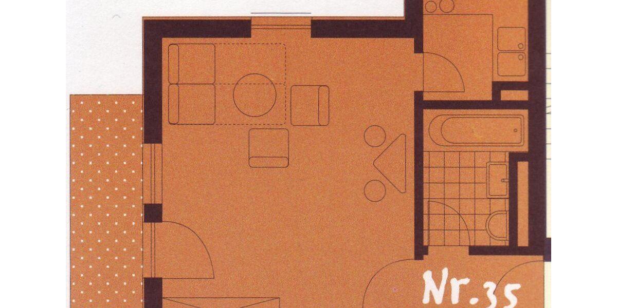 Etagenwohnung Dresden Neustadt - 1 Zimmer, 36 m&sup2;, 350&euro; | Angebot:26252656