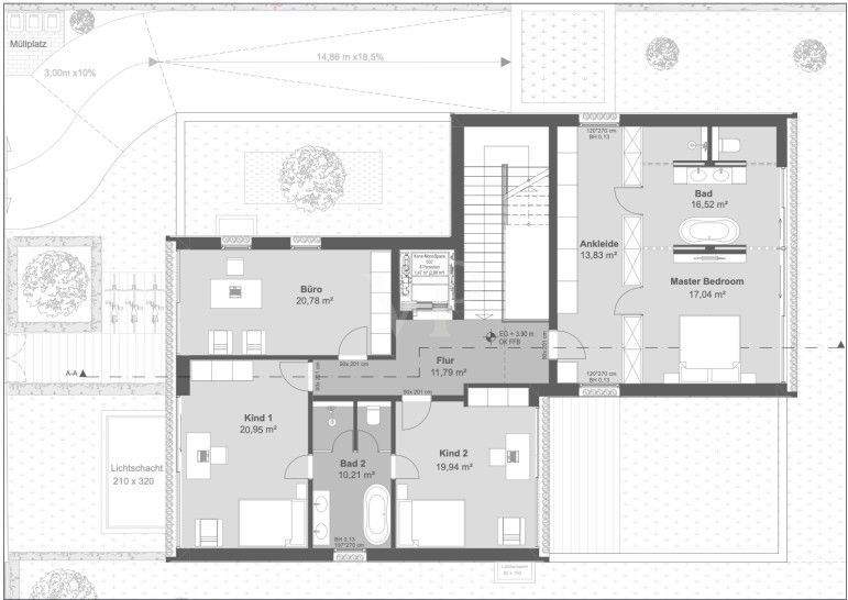 Projektiertes Grundstück für exklusives Wohnen in zentraler Lage zimmer