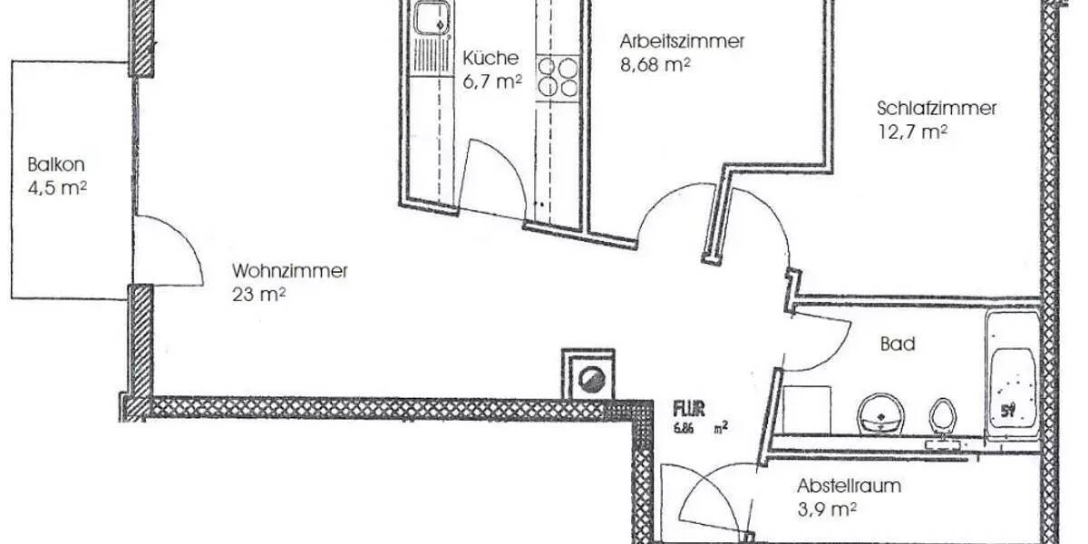 Etagenwohnung Dresden Leubnitz-Neuostra - 3 Zimmer, 67 m&sup2;, 170.000&euro; | Angebot:26080338