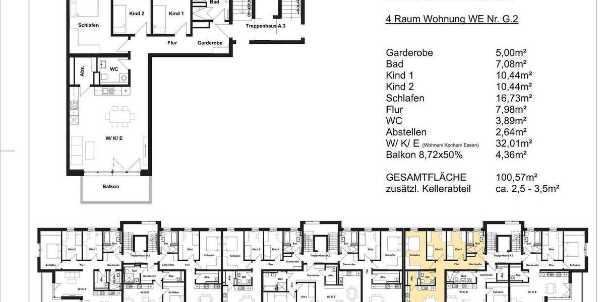 Etagenwohnung Heidenau - 4 Zimmer, 99 m&sup2;, 447.800&euro; | Angebot:26556352