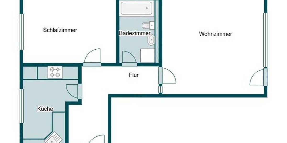 Etagenwohnung Dresden Striesen-Ost - 2 Zimmer, 66 m&sup2;, 179.000&euro; | Angebot:26862589