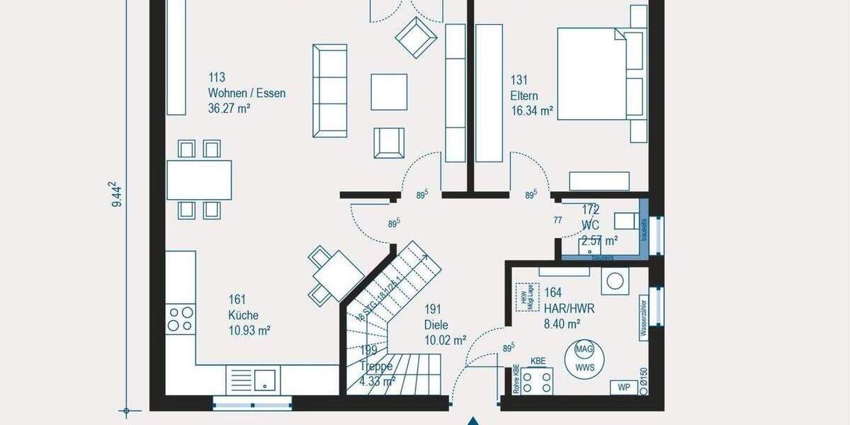 Einfamilienhaus Freital Pesterwitz - 5 Zimmer, 171 m&sup2;, 261.469&euro; | Angebot:25773735