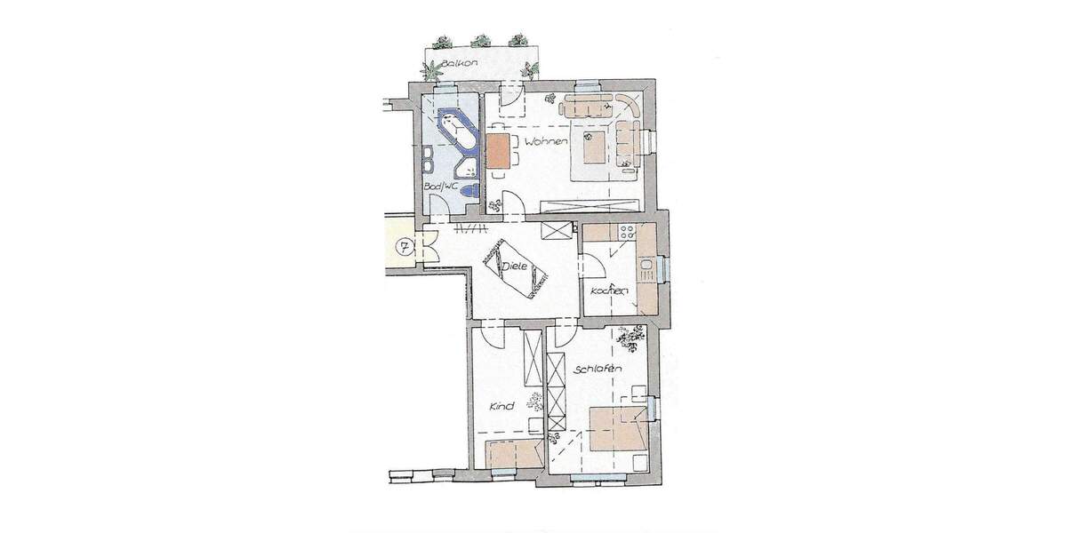 Etagenwohnung Dresden Tolkewitz/Seidnitz-Nord - 3 Zimmer, 81 m&sup2;, 205.000&euro; | Angebot:25690874