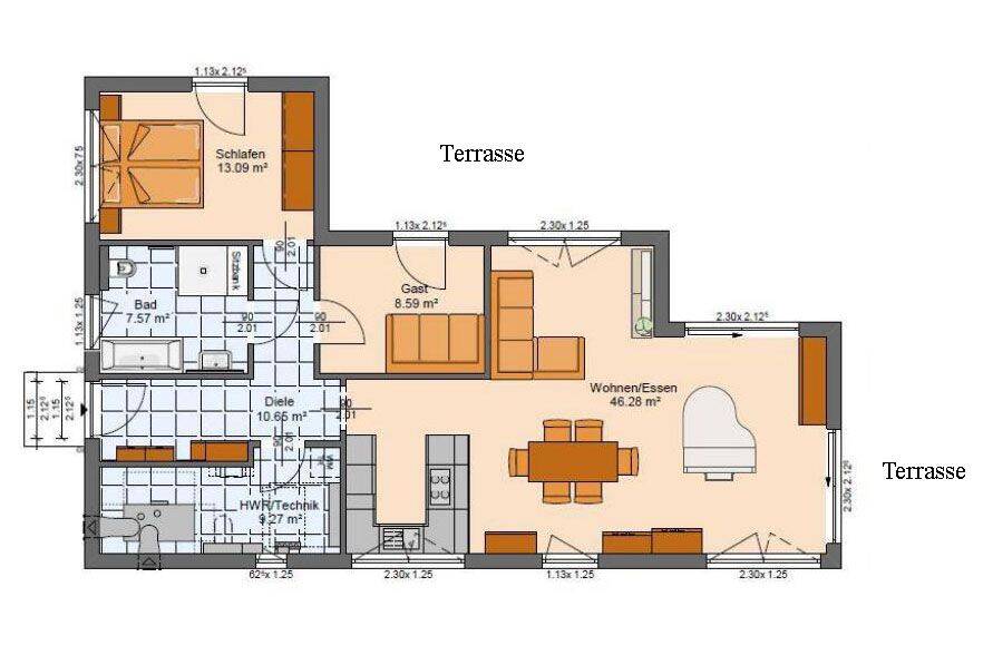 Bungalow Ottendorf-Okrilla Okrilla - 2 Zimmer, 115 m&sup2;, 1.700&euro; | Angebot:26261575