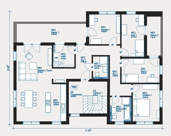 Luxuriöses Wohnen im Penthouse-Stil 10 zimmer