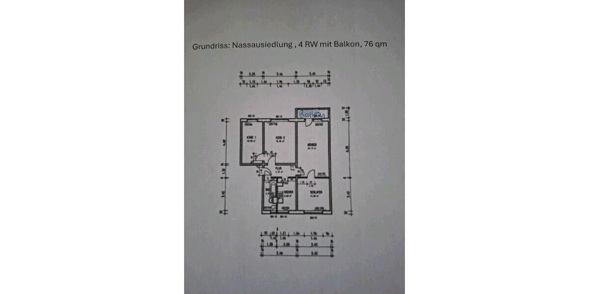 Etagenwohnung Coswig - 4 Zimmer, 76 m&sup2;, 126.000&euro; | Angebot:26582589