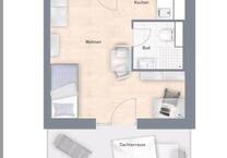 sehr schöne 1 Zimmer Wohnung mit Dachterrasse in Dresden