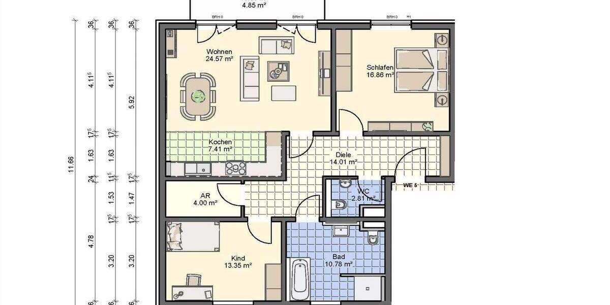 Exklusiver Neubau: 4 Zimmer, lichtdurchflutet, Balkon - bezugsfertig 2028 4 zimmer