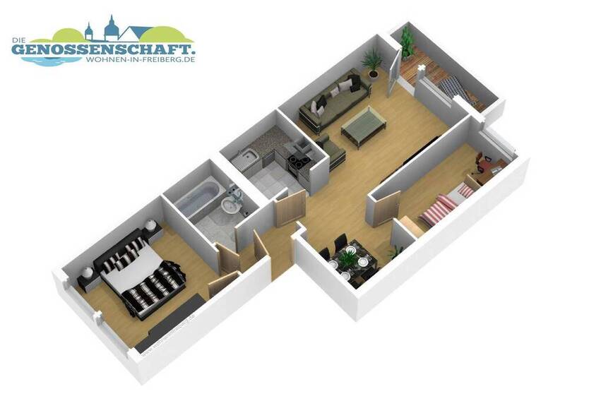 Schaumparty im modernen Wannenbad...helle 3-RW mit Wanne u. Balkon!!!
