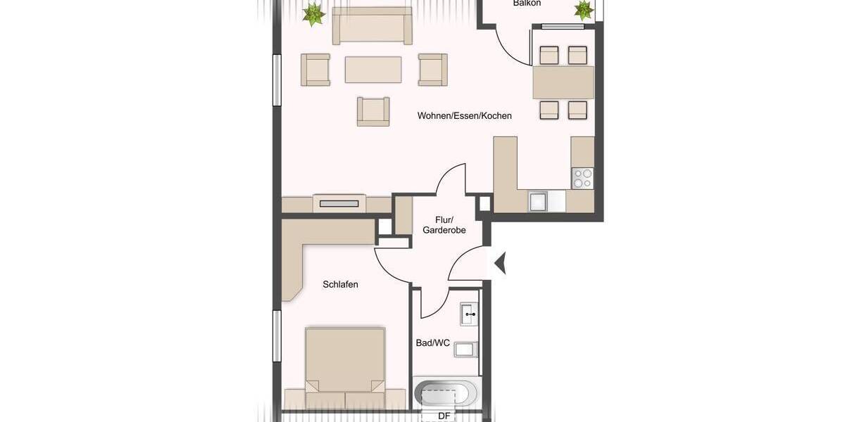 Etagenwohnung Pirna - 2 Zimmer, 59 m&sup2;, 120.000&euro; | Angebot:25689304