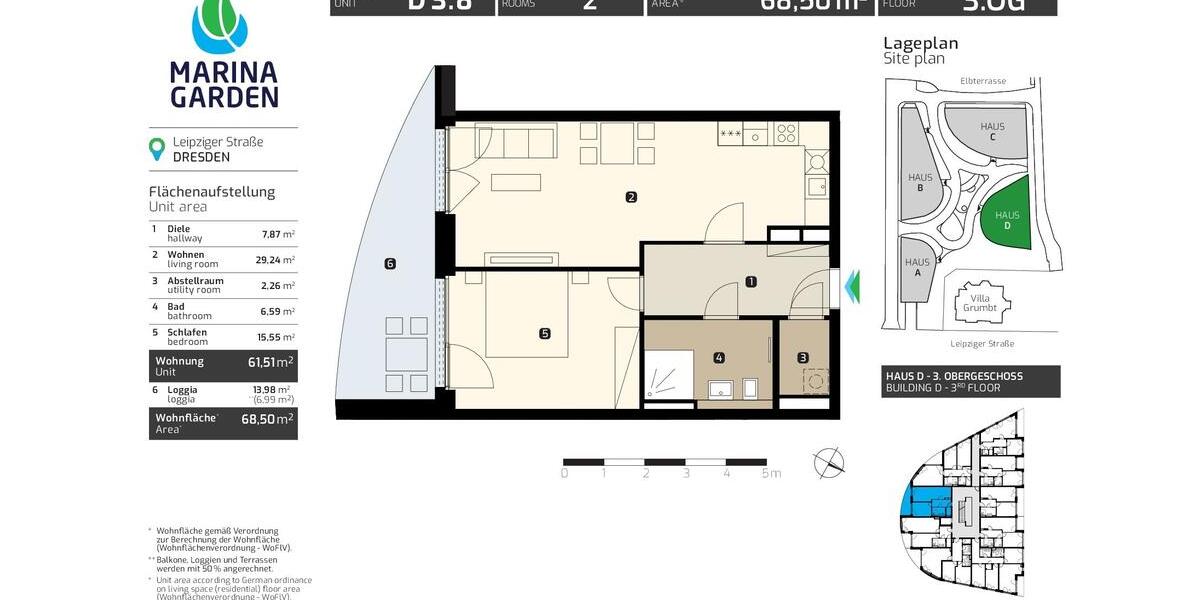 Etagenwohnung Dresden Neustadt - 2 Zimmer, 69 m&sup2;, 1.570&euro; | Angebot:26096786