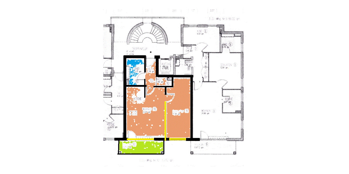 Etagenwohnung Dresden Plauen - 2 Zimmer, 53 m&sup2;, 535&euro; | Angebot:26928720