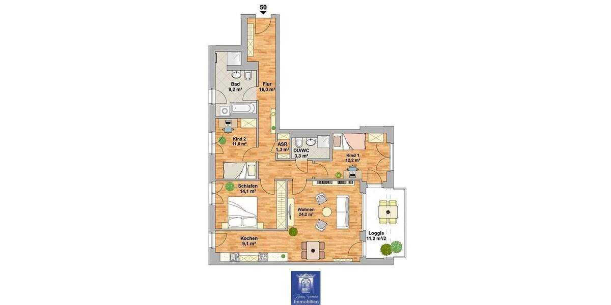 Etagenwohnung Dresden Leipziger Vorstadt - 4 Zimmer, 106 m&sup2;, 2.015&euro; | Angebot:25709048