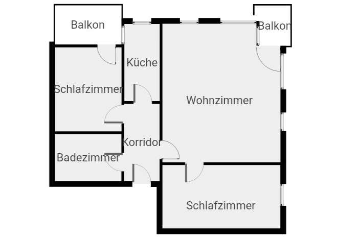 Frisch renovierte Wohnung in ruhiger Stadtlage. 3 zimmer
