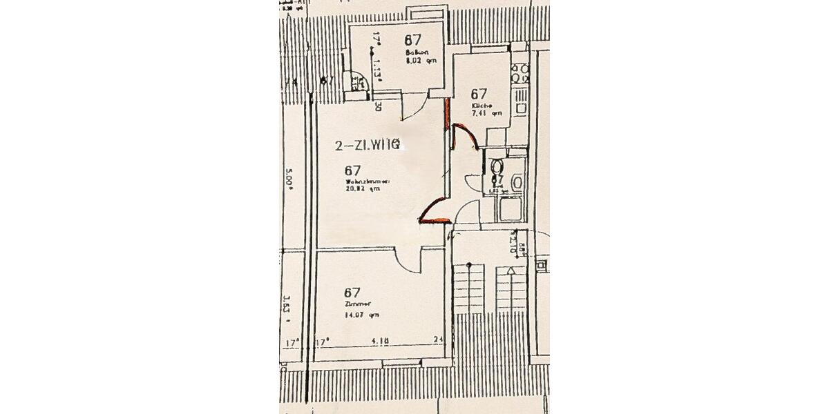 Etagenwohnung Radebeul - 2 Zimmer, 53 m&sup2;, 160.000&euro; | Angebot:27098959