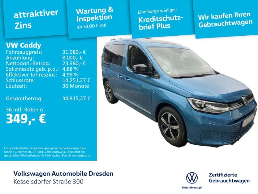 VW Caddy 17.868 km 31.980 € Dresden 01169