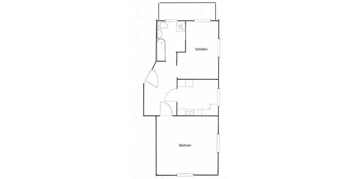 Etagenwohnung Dresden Niedersedlitz - 2 Zimmer, 62 m&sup2;, 550&euro; | Angebot:26256813