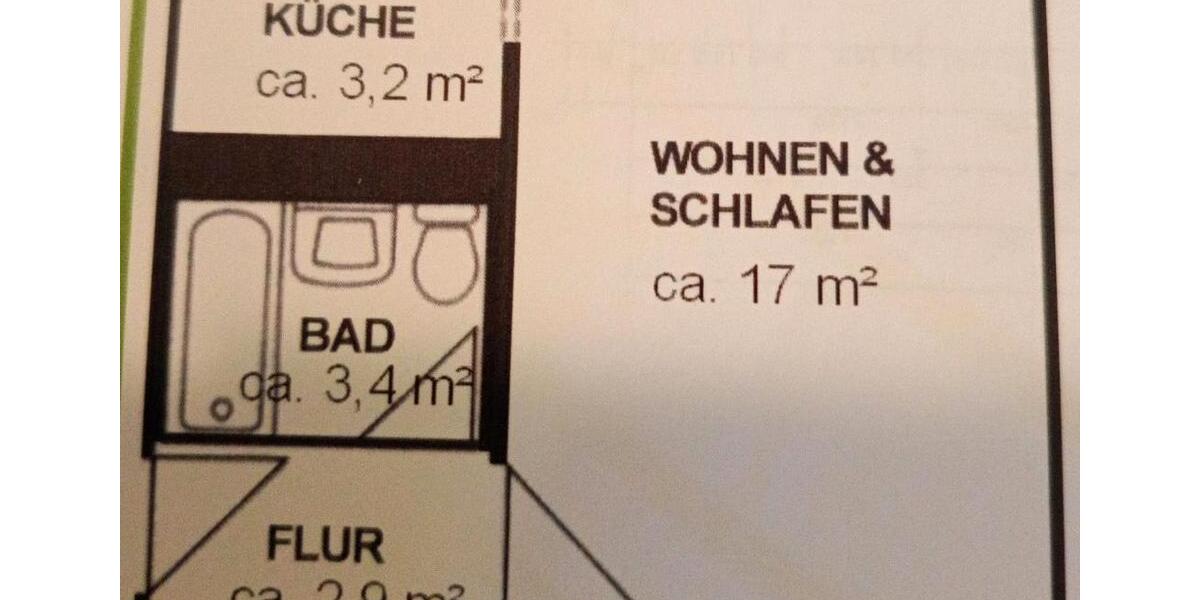 Etagenwohnung Dresden Prohlis - 1 Zimmer, 27 m&sup2;, 85.000&euro; | Angebot:26074524