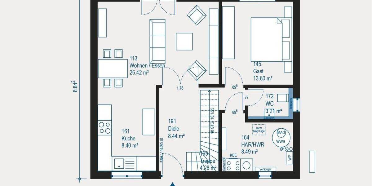 Einfamilienhaus Weinböhla - 4 Zimmer, 142 m&sup2;, 336.429&euro; | Angebot:26141584