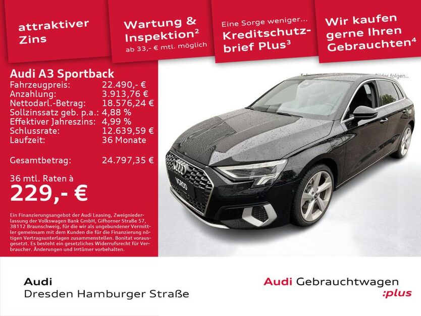 Audi A3 73.123 km 22.490 € Dresden 01067