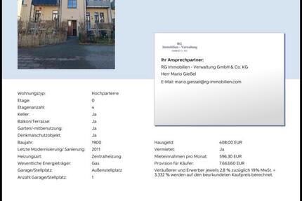Wohnung Dresden Pieschen - 3 Zimmer, 78 m&sup2;, 230.000&euro; | Angebot:27191491