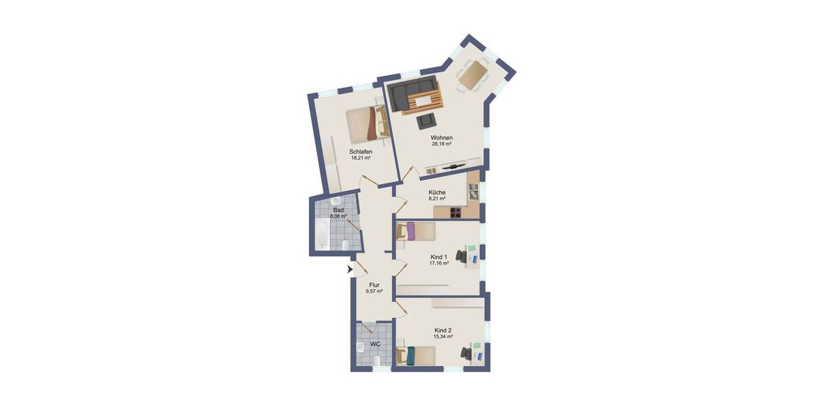 Etagenwohnung Dresden Briesnitz - 4 Zimmer, 104 m&sup2;, 335.000&euro; | Angebot:26188396