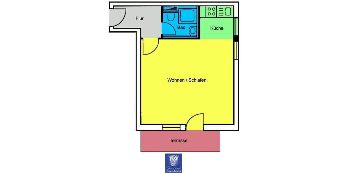 Rufen Sie direkt an! Gemütliches Singleappartement mit Wohlfühlterrasse in UNI-Nähe! 1 zimmer