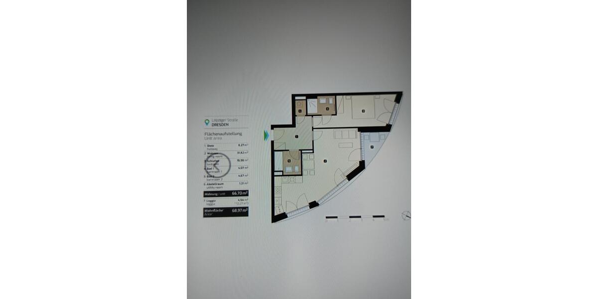 Luxuriöse 2-Raumwohnung zu vermieten 2 zimmer
