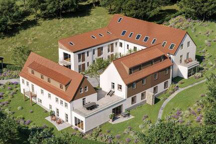 idyllischer traumhafter 4-Seitenhof im Grünen - Neubau 3 zimmer