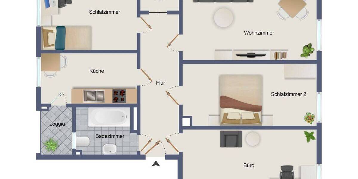 Etagenwohnung Dresden Leipziger Vorstadt - 4 Zimmer, 86 m&sup2;, 329.878&euro; | Angebot:26763397