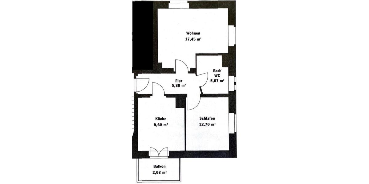 Etagenwohnung Dresden Neustadt - 2 Zimmer, 54 m&sup2;, 169.000&euro; | Angebot:25794308