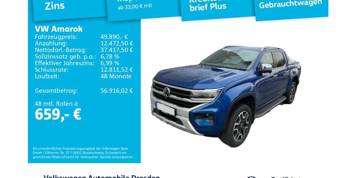 VW Amarok 31.534 km 49.890 &euro; Dresden 01169