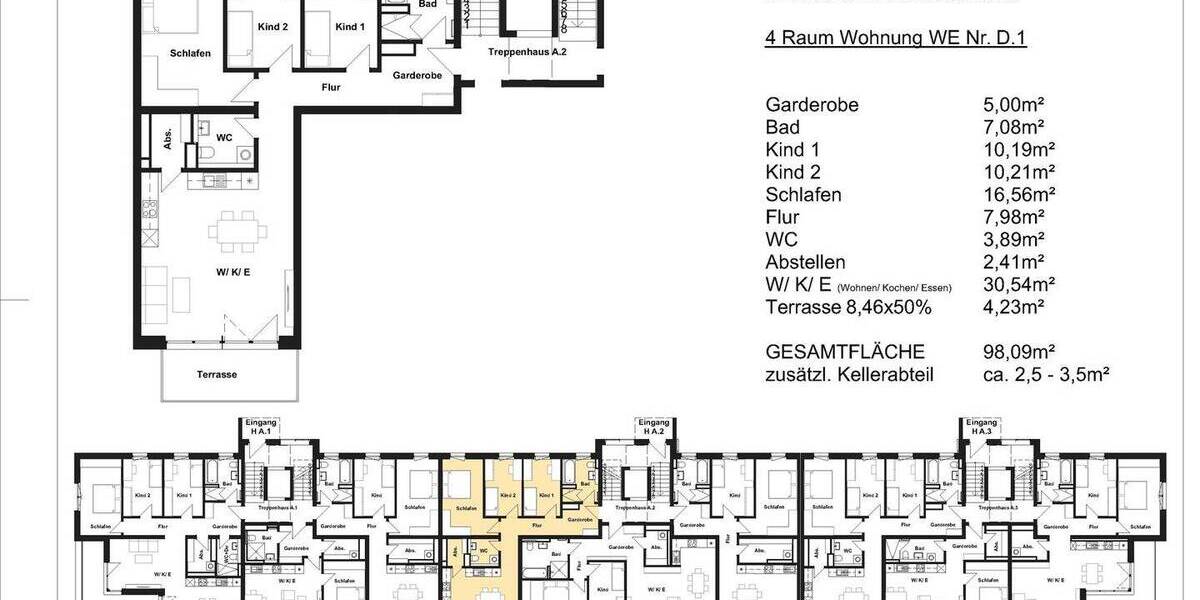 Etagenwohnung Heidenau - 4 Zimmer, 98 m&sup2;, 443.900&euro; | Angebot:26569730