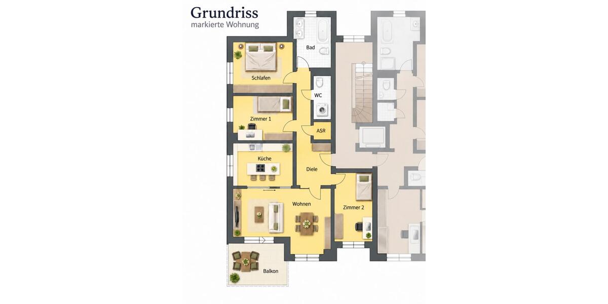 Etagenwohnung Dresden Cotta - 4 Zimmer, 103 m&sup2;, 399.000&euro; | Angebot:27428071